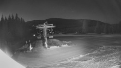 Horní část sjezdovky Skiareálu Ramzová