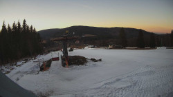 Horní část sjezdovky Skiareálu Ramzová