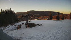 Horní část sjezdovky Skiareálu Ramzová