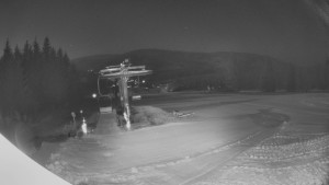 Horské atrakce Ramzová - Horní část sjezdovky Skiareálu Ramzová - 4.3.2026 v 04:30