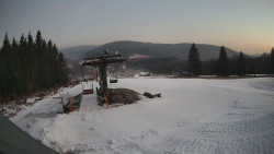 Horní část sjezdovky Skiareálu Ramzová