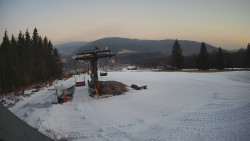 Horní část sjezdovky Skiareálu Ramzová