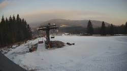 Horní část sjezdovky Skiareálu Ramzová