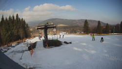 Horní část sjezdovky Skiareálu Ramzová