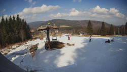 Horní část sjezdovky Skiareálu Ramzová