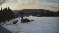 Horní část sjezdovky Skiareálu Ramzová