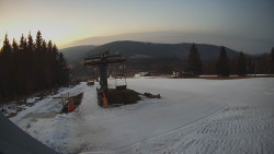 Horní část sjezdovky Skiareálu Ramzová