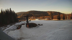 Horní část sjezdovky Skiareálu Ramzová