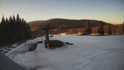 Horní část sjezdovky Skiareálu Ramzová