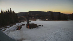 Horní část sjezdovky Skiareálu Ramzová