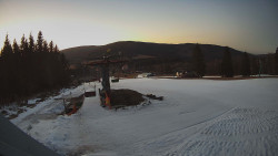 Horní část sjezdovky Skiareálu Ramzová