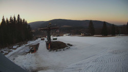 Horní část sjezdovky Skiareálu Ramzová