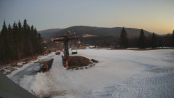 Horní část sjezdovky Skiareálu Ramzová