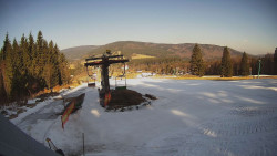 Horní část sjezdovky Skiareálu Ramzová