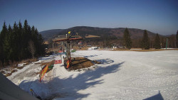 Horní část sjezdovky Skiareálu Ramzová