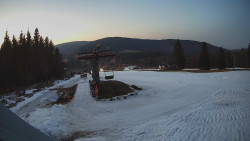 Horní část sjezdovky Skiareálu Ramzová