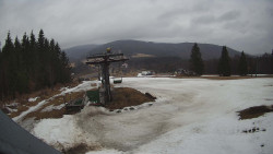 Horní část sjezdovky Skiareálu Ramzová