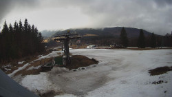 Horní část sjezdovky Skiareálu Ramzová