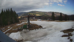 Horní část sjezdovky Skiareálu Ramzová