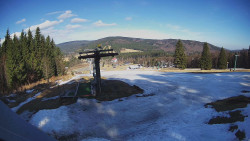 Horní část sjezdovky Skiareálu Ramzová