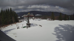 Horní část sjezdovky Skiareálu Ramzová