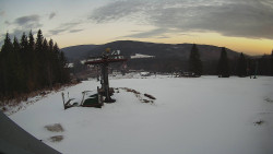 Horní část sjezdovky Skiareálu Ramzová