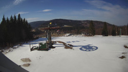 Horní část sjezdovky Skiareálu Ramzová