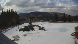 Horní část sjezdovky Skiareálu Ramzová