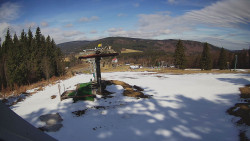 Horní část sjezdovky Skiareálu Ramzová