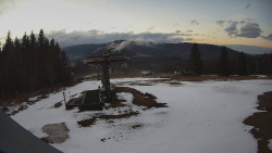 Horní část sjezdovky Skiareálu Ramzová