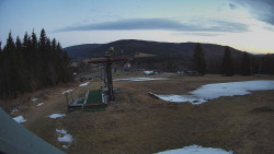 Horní část sjezdovky Skiareálu Ramzová