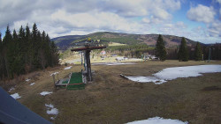 Horní část sjezdovky Skiareálu Ramzová