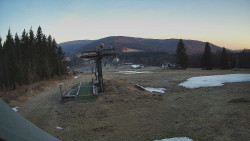 Horní část sjezdovky Skiareálu Ramzová