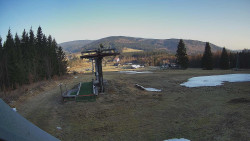 Horní část sjezdovky Skiareálu Ramzová