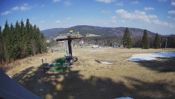 Horní část sjezdovky Skiareálu Ramzová