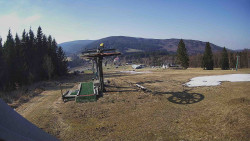 Horní část sjezdovky Skiareálu Ramzová