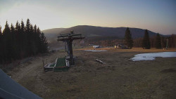 Horní část sjezdovky Skiareálu Ramzová