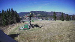 Horní část sjezdovky Skiareálu Ramzová