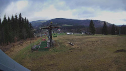 Horní část sjezdovky Skiareálu Ramzová