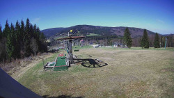 Horní část sjezdovky Skiareálu Ramzová