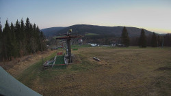 Horní část sjezdovky Skiareálu Ramzová