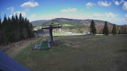 Horní část sjezdovky Skiareálu Ramzová