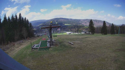 Horní část sjezdovky Skiareálu Ramzová