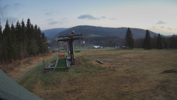 Horní část sjezdovky Skiareálu Ramzová