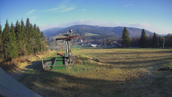 Horní část sjezdovky Skiareálu Ramzová