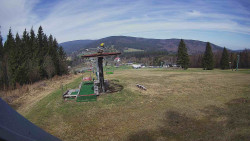 Horní část sjezdovky Skiareálu Ramzová