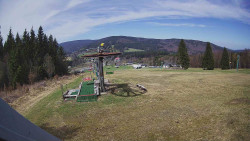 Horní část sjezdovky Skiareálu Ramzová