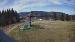 Horní část sjezdovky Skiareálu Ramzová