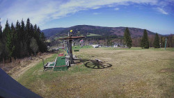 Horní část sjezdovky Skiareálu Ramzová