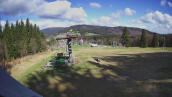 Horní část sjezdovky Skiareálu Ramzová